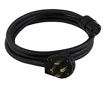 Conntek 10/4 30-Amp Dryer Plug (14-30P) to Locking 30-Amp Female Connector (L14-30R) Anti-Weather