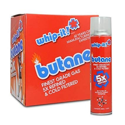 (1 master case) Refined Butane Fuel by Whip-it! 96 Cans 5X Butane