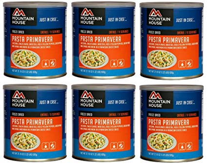 Mountain House Pasta Primavera #10 Can Freeze Dried Food - 6 Cans Per Case NEW!