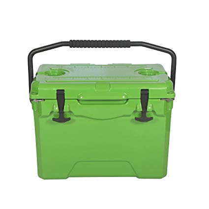 FAV Nomad Celtic Green 25 Quart Waterproof Cooler/Heavy Duty High Performance Outdoor Recreation/Commercial Grade Insulation Portable Airtight Ice Chest (Rotomolded)