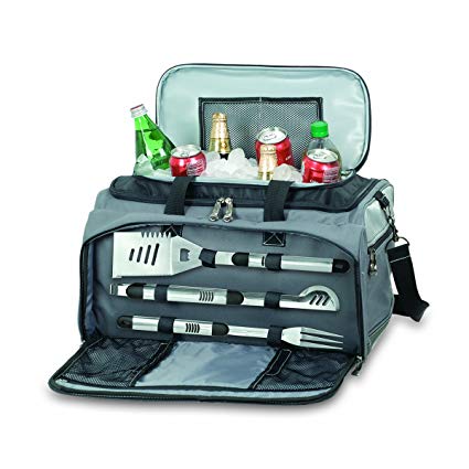ONIVA - a Picnic Time brand Picnic Time Buccaneer All-In-One Tailgating BBQ Grill/Cooler Set