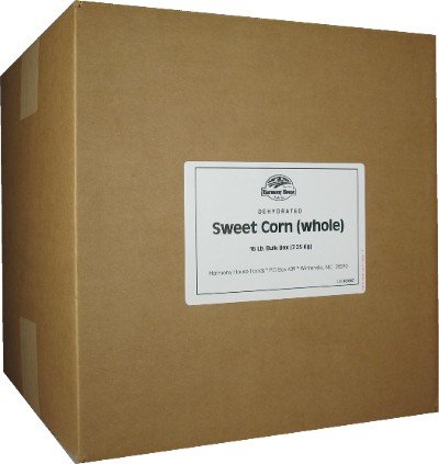 Dehydrated Corn (25 lb. Bulk Box) - For Cooking, Camping, Hiking, Food Storage, Emergency Preparedness