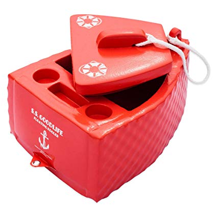 Super Soft S.S. Goodlife Floating Cooler in Caribbean Coral - Outdoor and Summer Activities, Swimming Pools and Ground Pools, Beaches and Lakes, Ice and Beverage Storage (1, Carribean Coral)