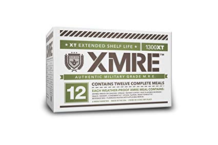 XMRE Meals 1300XT - 12 Case (Meal Ready to Eat - Military Grade) No Heaters