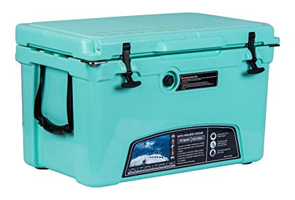 MILEE Heavy Duty Iceland Cooler with Divider, Basket and Cup holder, 45 QT