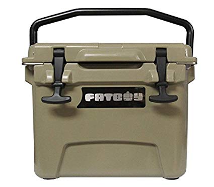 Fatboy 10QT Rotomolded Cooler Chest Ice Box Hard Lunch Box - Sand Tan